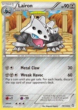 Carta pokemon Lairon (DRX 79)-Stirpe dei Draghi-U - lingua ITA-condizione EX