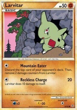 Carta pokemon Larvitar (UL 50)-Forze Scatenate-C - lingua ITA-condizione GD