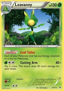 Carta pokemon Leavanny (NVI 3)-Vittorie Regali-Holo Rare - lingua ITA-condizione GD