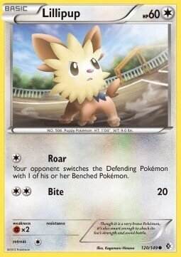 Carta pokemon Lillipup (BCR 120)-Confini Varcati-C - lingua ITA-condizione EX