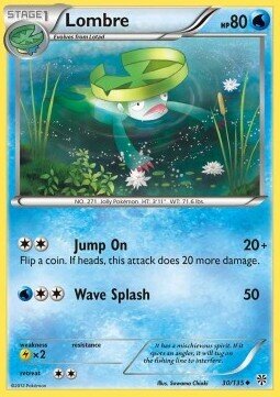 Carta pokemon Lombre (PLS 30)-Uragano Plasma-U - lingua ITA-condizione EX