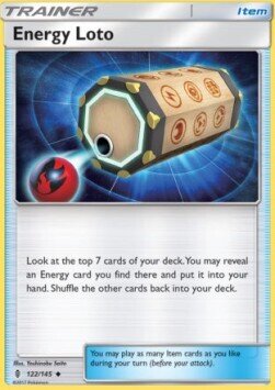 Carta pokemon Lotteria Energia (GRI 122)-Guardiani Nascenti-U - lingua ITA-condizione NM