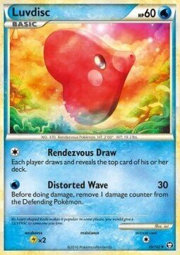 Carta pokemon Luvdisc (TM 39)-Battaglie Trionfali-U - lingua ITA-condizione EX