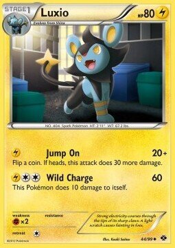 Carta pokemon Luxio (NXD 44)-Destini Futuri-U - lingua ITA-condizione EX