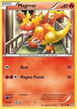 Carta pokemon Magmar (DRX 20)-Stirpe dei Draghi-C - lingua ITA-condizione NM