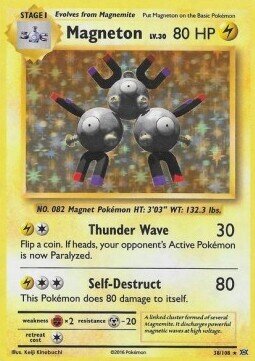 Carta pokemon Magneton (EVO 38)-Evoluzioni-Holo Rare - lingua ITA-condizione NM