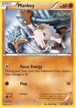 Carta pokemon Mankey (STS 52)-Steam Siege-C - lingua ITA-condizione NM