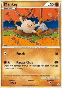 Carta pokemon Mankey (UL 53)-Forze Scatenate-C - lingua ITA-condizione EX