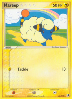 Carta pokemon Mareep (UF 62)-EX Forze Segrete-C - lingua ITA-condizione GD