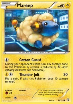 Carta pokemon Mareep (DRX 38)-Stirpe dei Draghi-C - lingua ITA-condizione EX