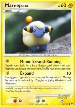 Carta pokemon Mareep Lv.13 (PL 82)-Platino-C - lingua ITA-condizione EX
