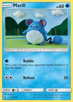 Carta pokemon Marill (BUS 34)-Ombre Infuocate-C - lingua ITA-condizione NM