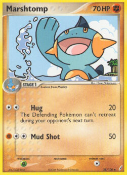 Carta pokemon Marshtomp (Fighting) (CG 38)-EX Guardiani dei Cristalli-U - lingua ITA-condizione EX