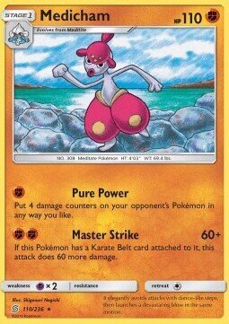 Carta pokemon Medicham (UNM 110)-Unified Minds-R - lingua ITA-condizione NM