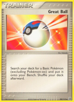 Carta pokemon Mega Ball (DS 90)-EX Specie Delta-U - lingua EN-condizione EX