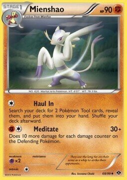 Carta pokemon Mienshao (NXD 68)-Destini Futuri-U - lingua ITA-condizione EX