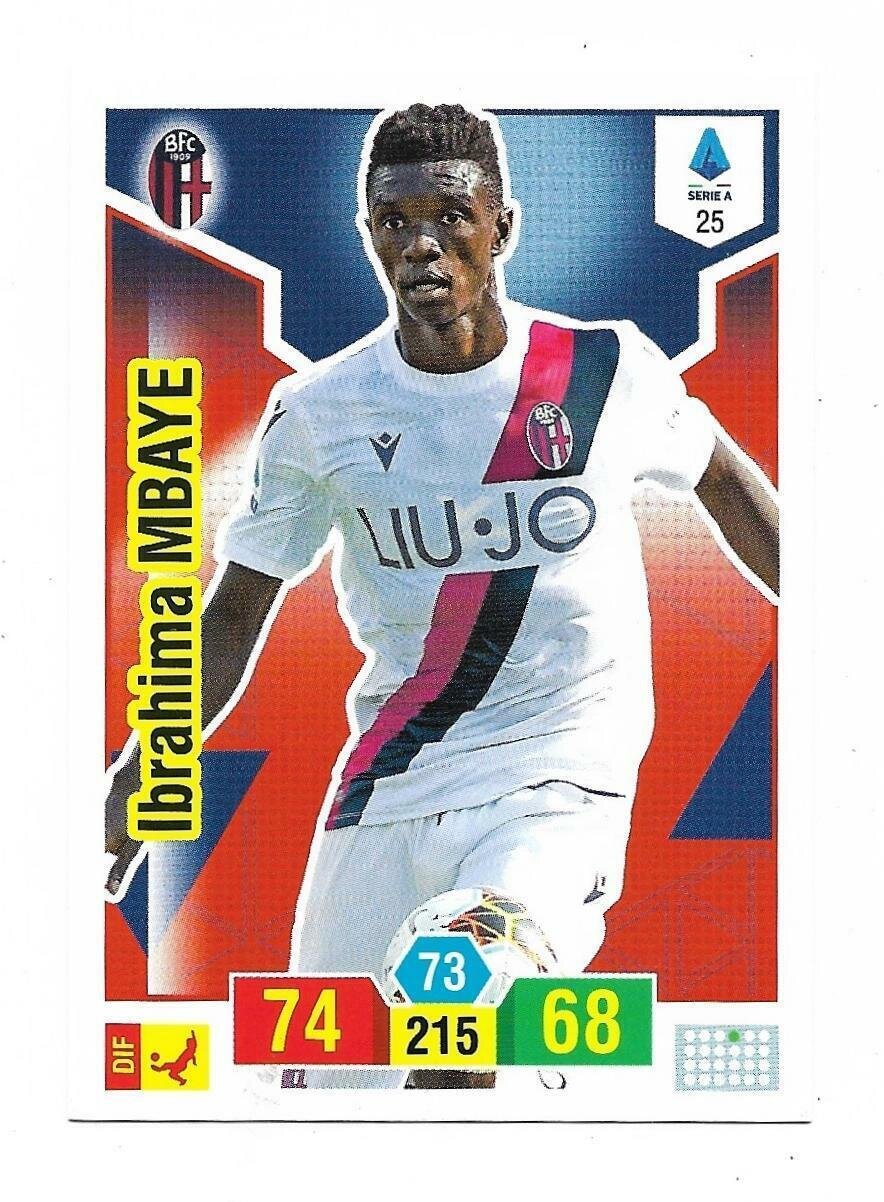 Trading card Adrenalyne 2019-20 - N°25 Ibrahima Mbaye  Bologna