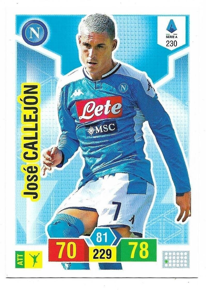 Trading card Adrenalyne 2019-20 - N°230 Josè Callejon Napoli