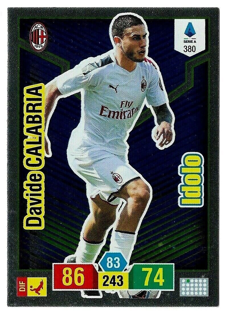 Trading card Adrenalyne 2019-20 - N°380 Davide Calabria idolo Milan