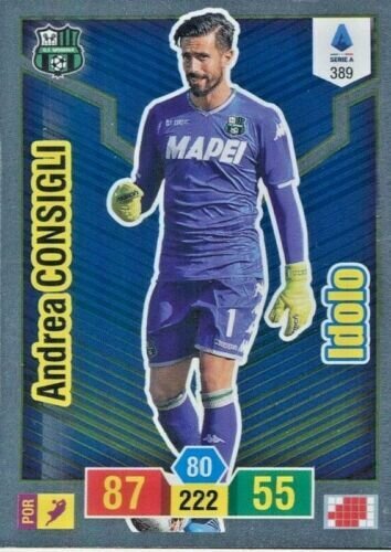 Trading card Adrenalyne 2019-20 - N°389 Andrea Consigli idolo Sassuolo