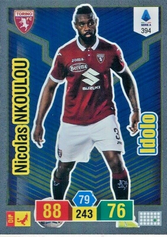 Trading card Adrenalyne 2019-20 - N°394 Nicolas Nkoulou idolo Torino