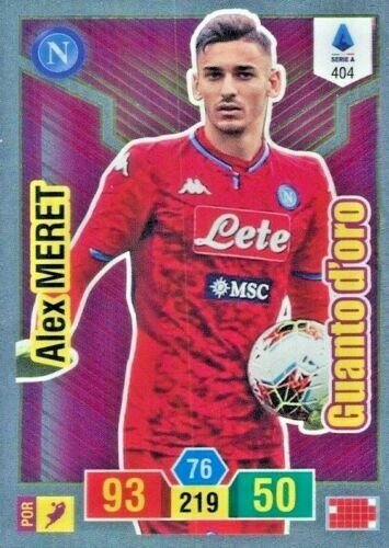Trading card Adrenalyne 2019-20 - N°404 Alex Meret Guanto d'oro Napoli