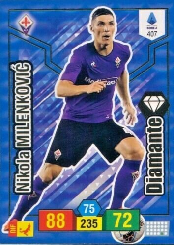 Trading card Adrenalyne 2019-20 - N°407 Nikola Milenkovic Diamante Fiorentina