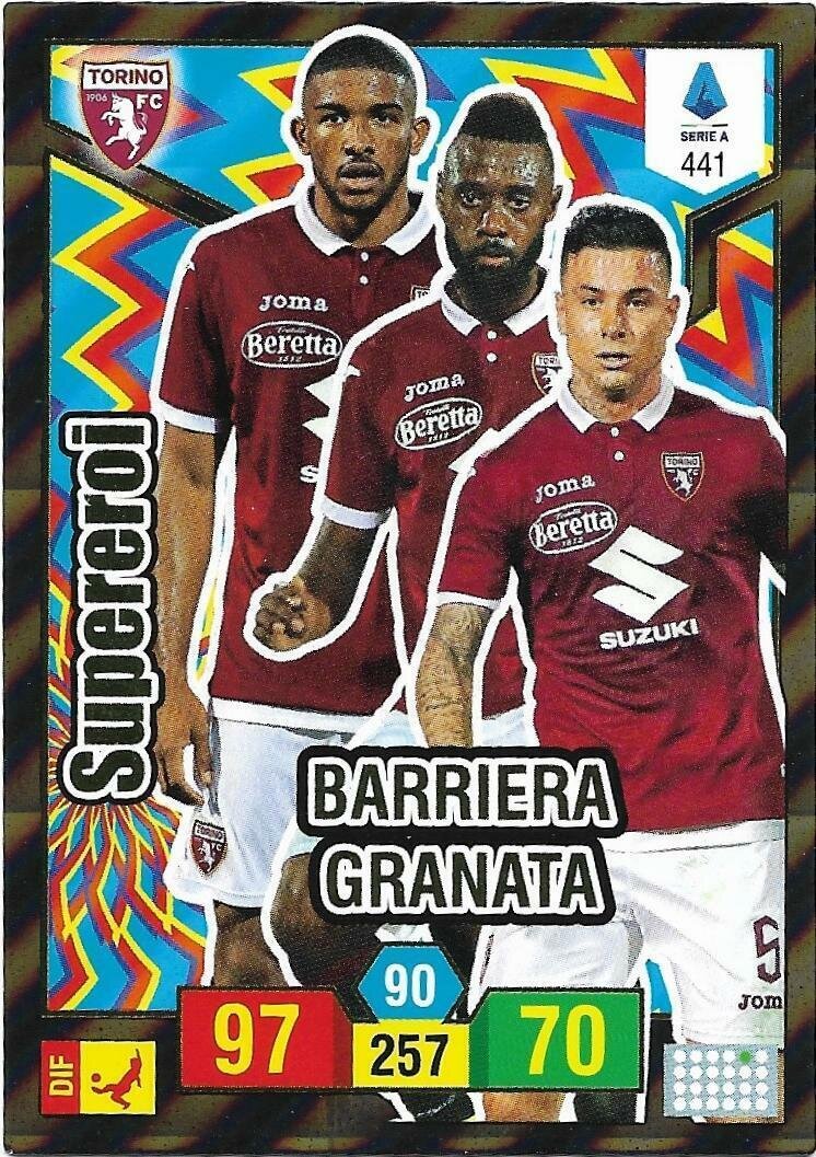 Trading card Adrenalyne 2019-20 - N°441 Barriera granata Supereroi Torino