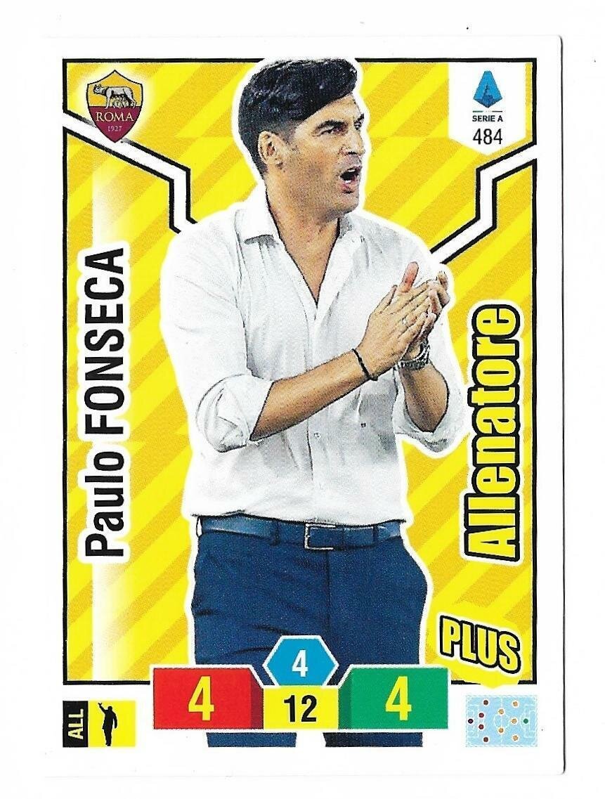 Trading card Adrenalyne 2019-20 - N°484 Paulo Fonseca Allenatore Roma