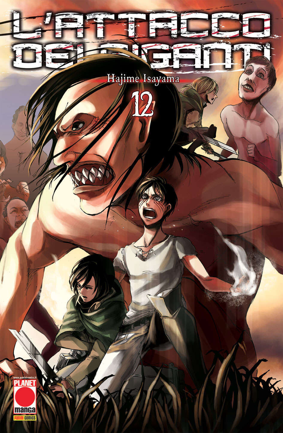 L'attacco dei giganti n.12 - ed. planet manga panini comics