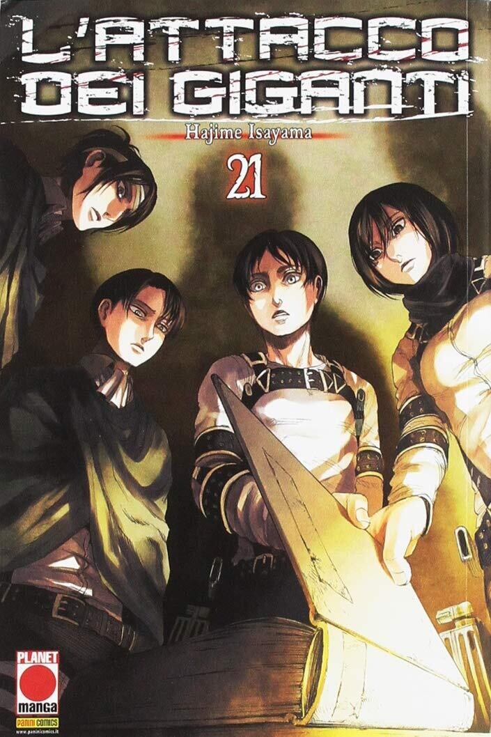 L'attacco dei giganti n.21 - ed. planet manga panini comics