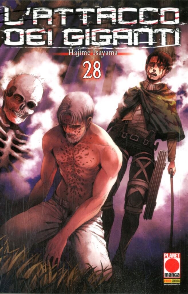 L'attacco dei giganti n.28 - ed. planet manga panini comics