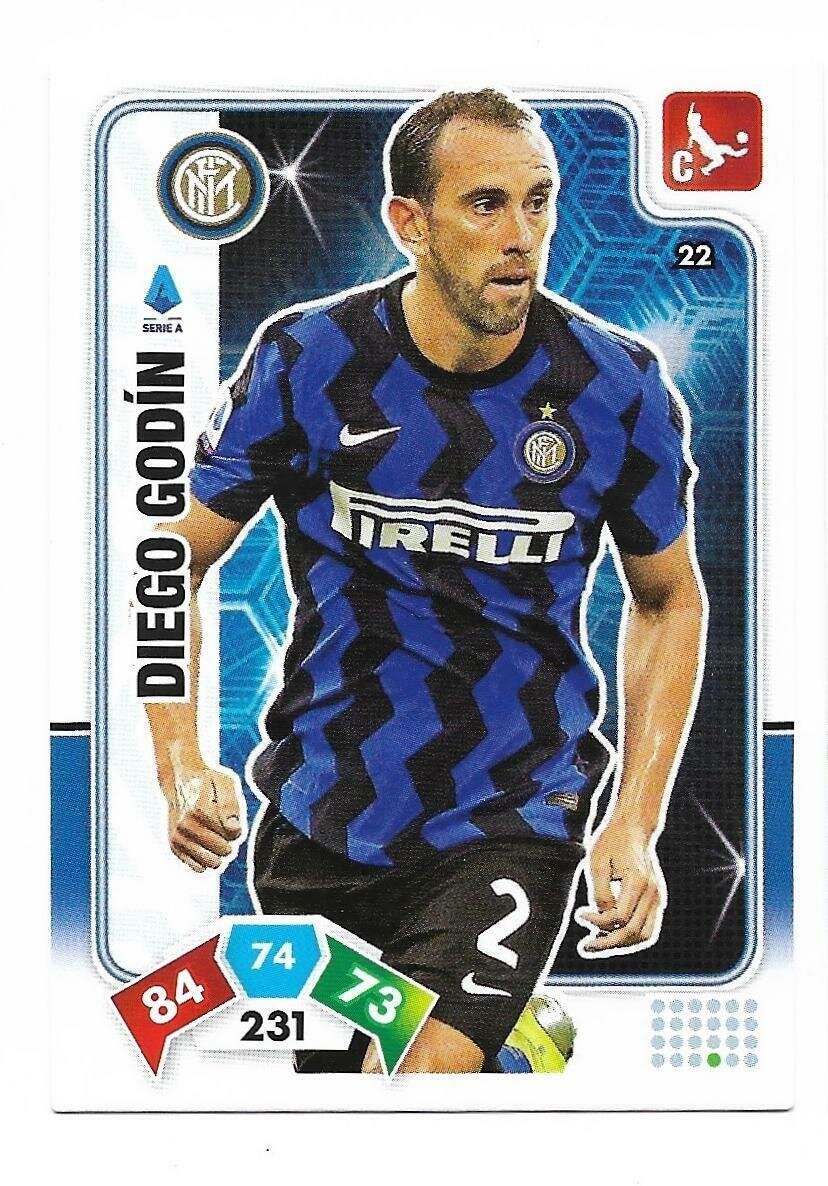 Trading card Adrenalyne 2020-21 - N°22 Diego Godin Inter