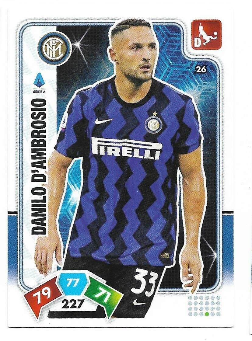 Trading card Adrenalyne 2020-21 - N°26 Danilo D'Ambrosio  Inter