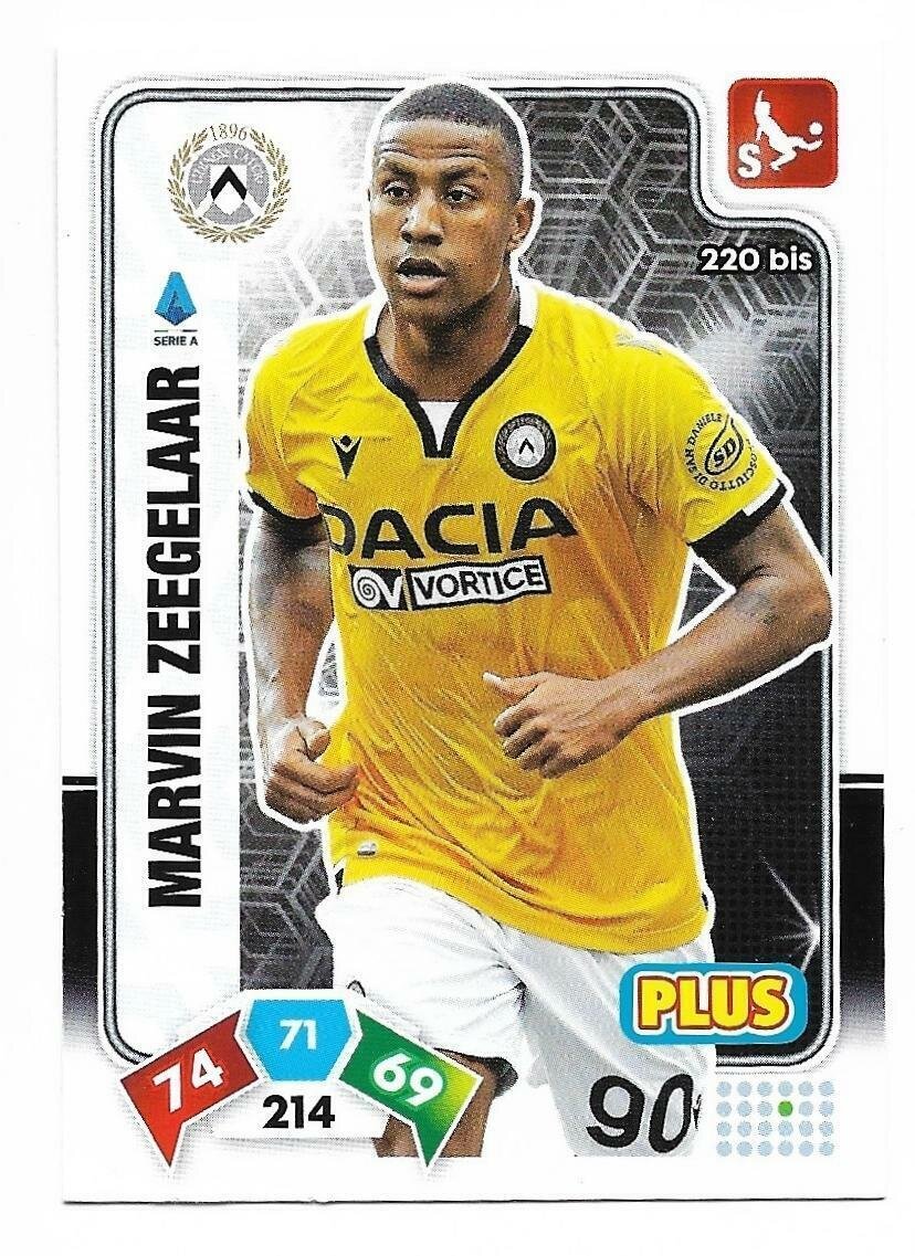 Trading card Adrenalyne 2020-21 - N°220 Bis Marvin Zeegelar Plus Udinese