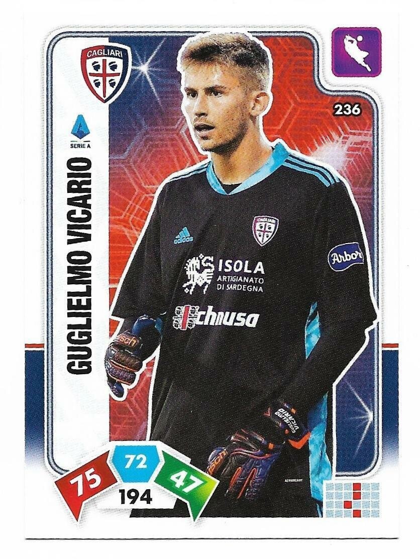 Trading card Adrenalyne 2020-21 - N°236 Guglielmo Vicario  Cagliari