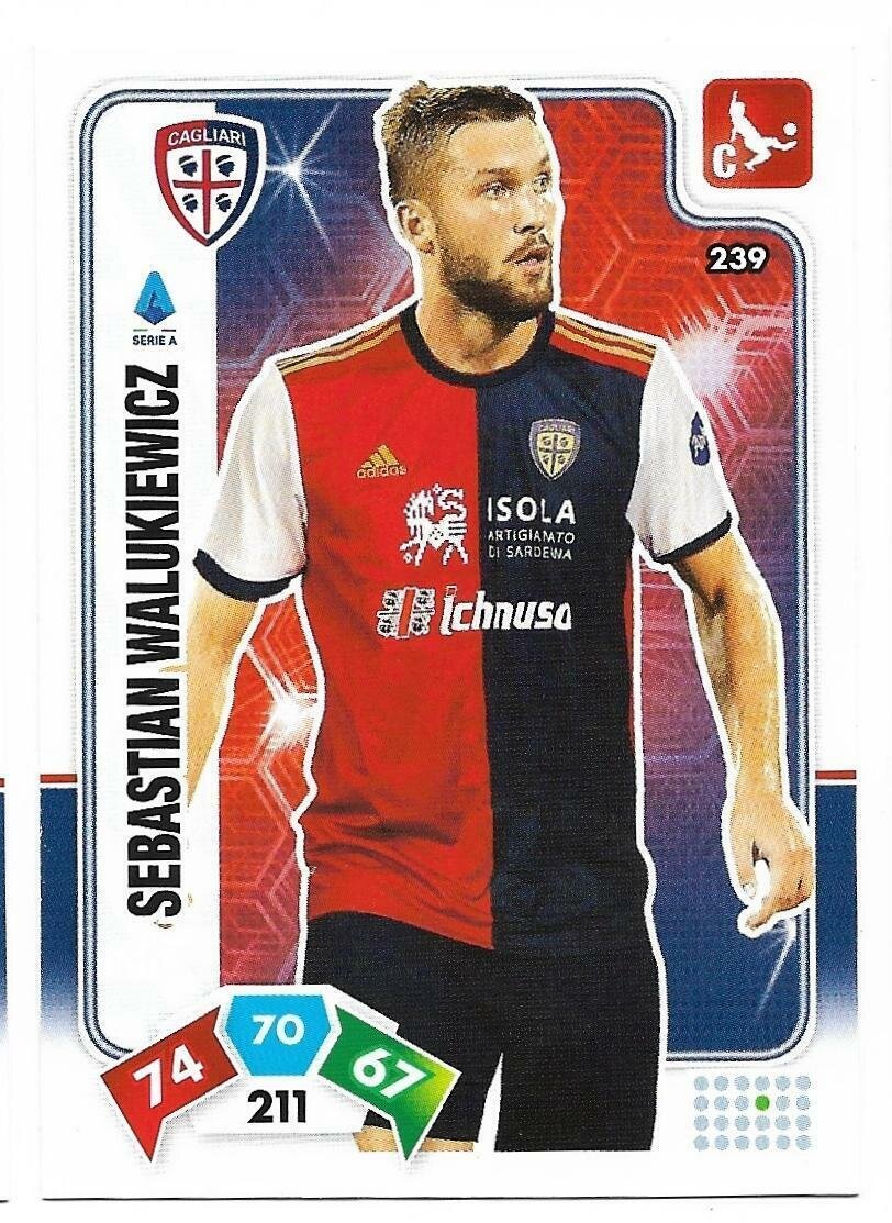 Trading card Adrenalyne 2020-21 - N°239 Sebastian Walukiewicz  Cagliari