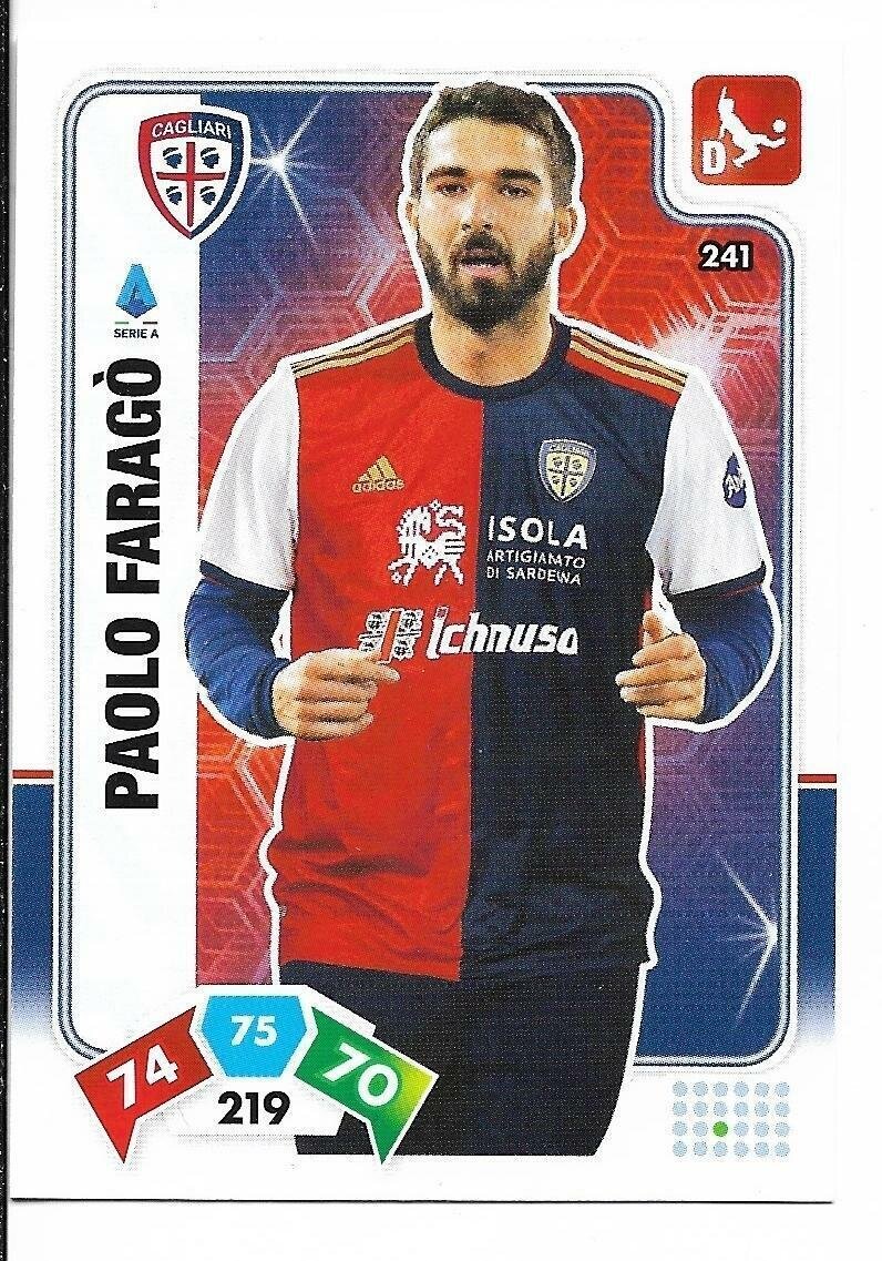 Trading card Adrenalyne 2020-21 - N°241 Paolo Faragò  Cagliari