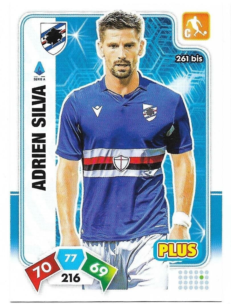 Trading card Adrenalyne 2020-21 - N°261 Bis Adrien Silva Plus Sampdoria