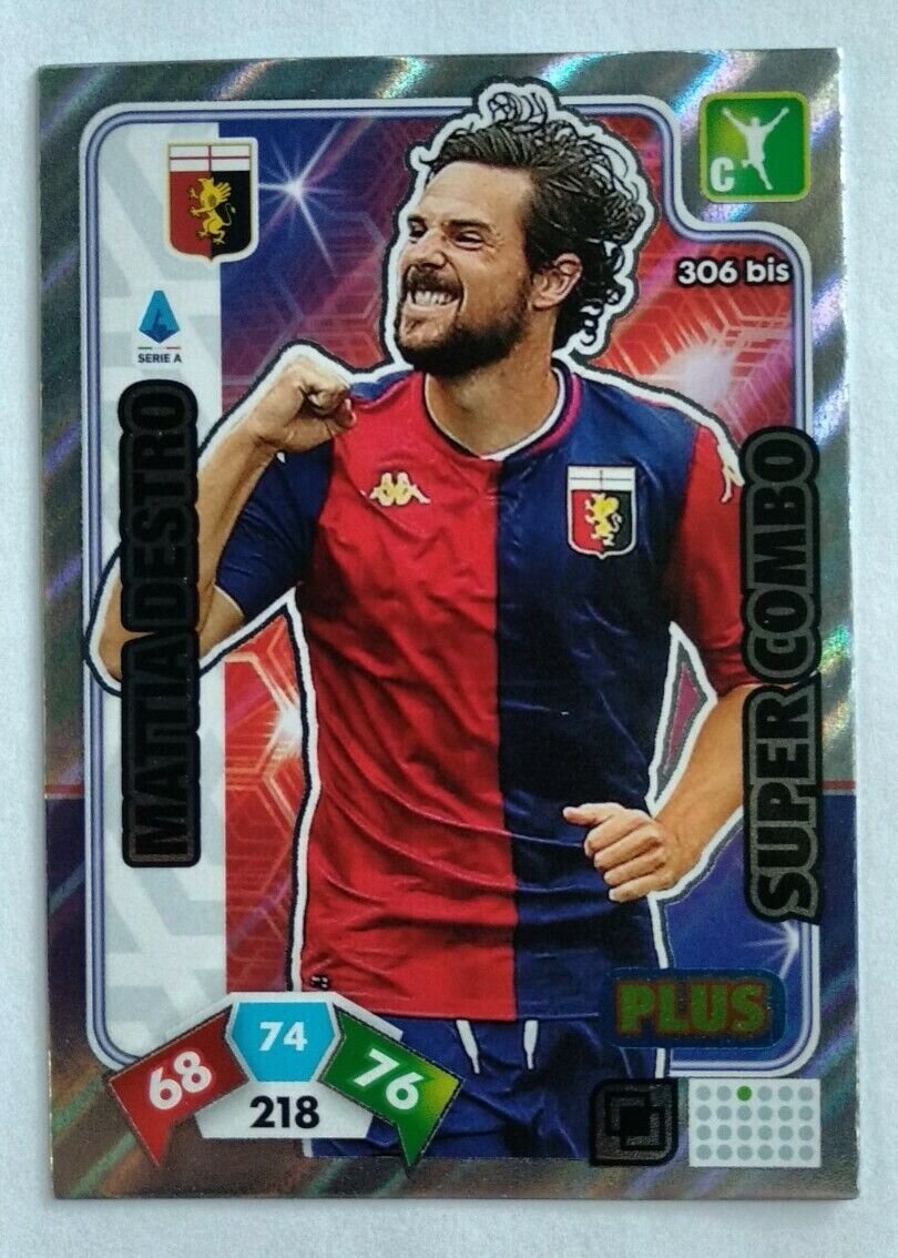 Trading card Adrenalyne 2020-21 - N°306 Bis Mattia Destro Super combo Plus Genoa