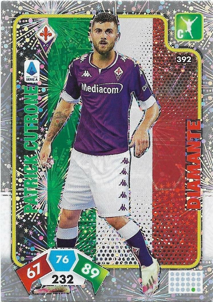 Trading card Adrenalyne 2020-21 - N°392 Patrick Cutrone Diamante Fiorentina