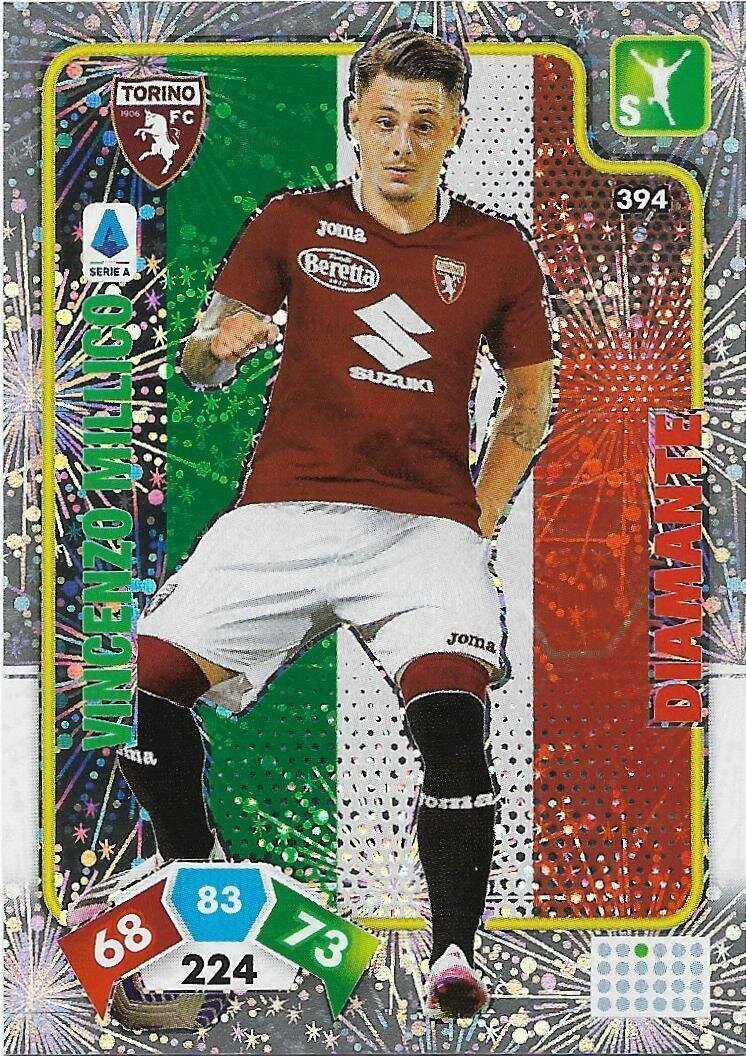 Trading card Adrenalyne 2020-21 - N°394 Vincenzo Millico Diamante Torino