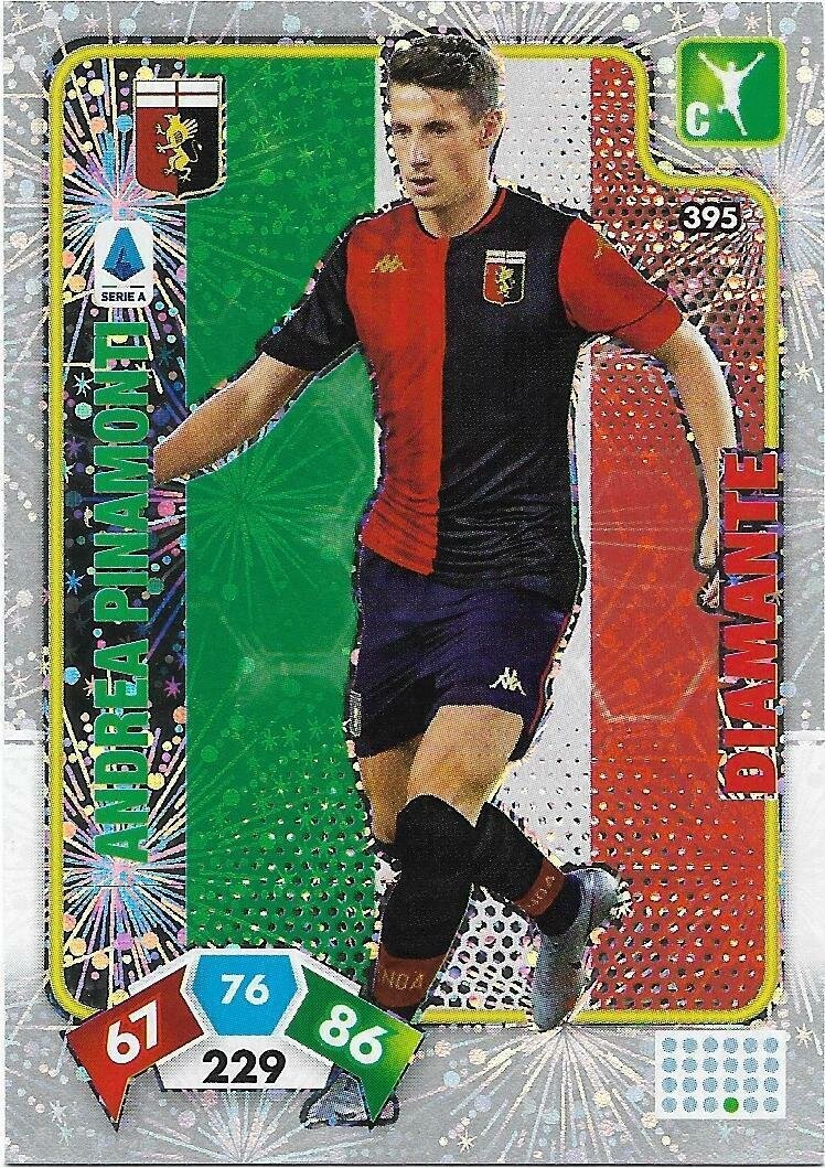 Trading card Adrenalyne 2020-21 - N°395 Andrea Pinamonti Diamante Genoa