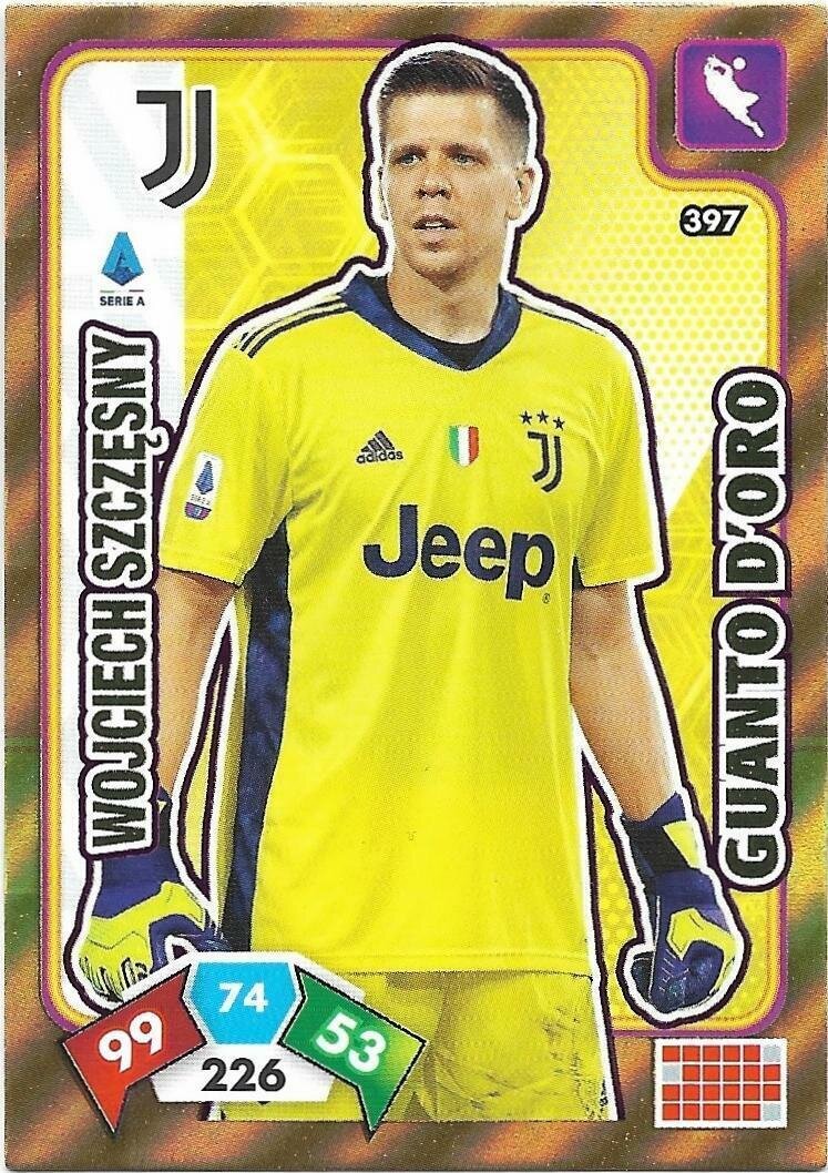 Trading card Adrenalyne 2020-21 - N°397 Wojciech Szczwsny Guanto d'oro Juventus