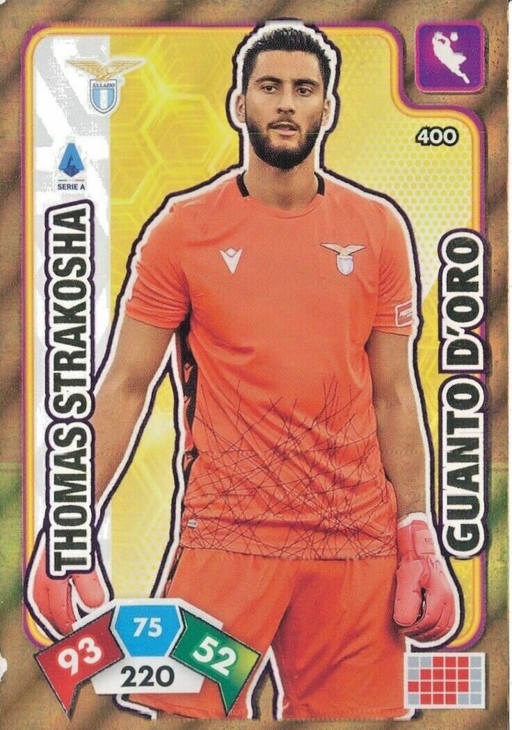 Trading card Adrenalyne 2020-21 - N°400 Thomas Strakosha Guanto d'oro Lazio