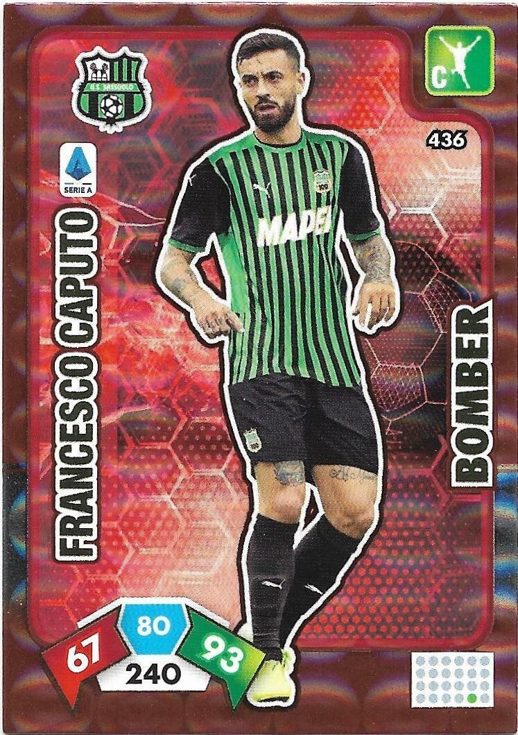 Trading card Adrenalyne 2020-21 - N°436 Francesco Caputo Bomber Sassuolo