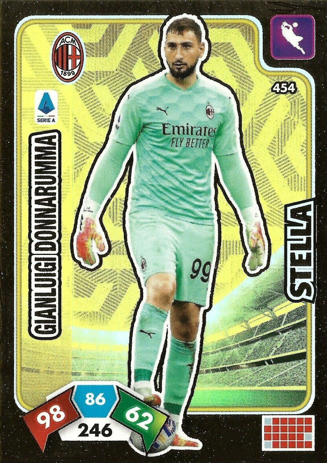 Trading card Adrenalyne 2020-21 - N°454 Gianluigi Donnarumma Stella Milan