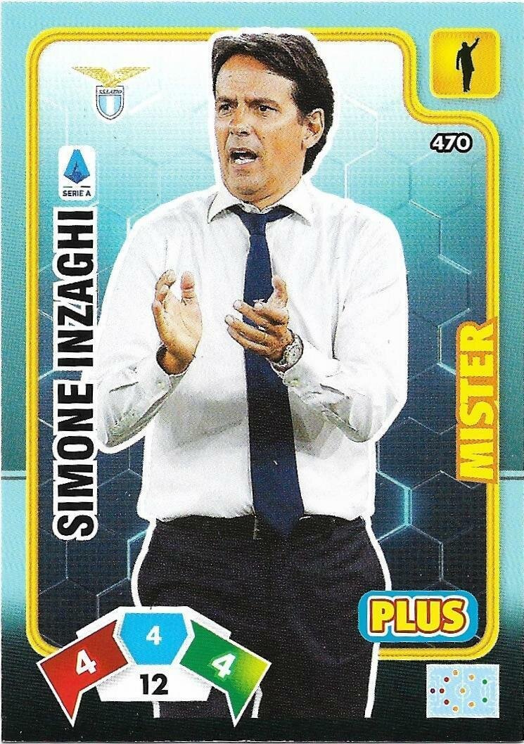 Trading card Adrenalyne 2020-21 - N°470 Simone Inzaghi Mister Plus Lazio