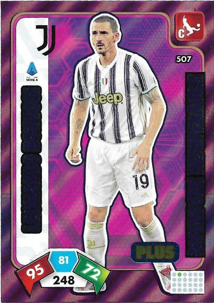 Trading card Adrenalyne 2020-21 - N°507 Leonardo Bonucci Difensore insuperabile Plus Juventus