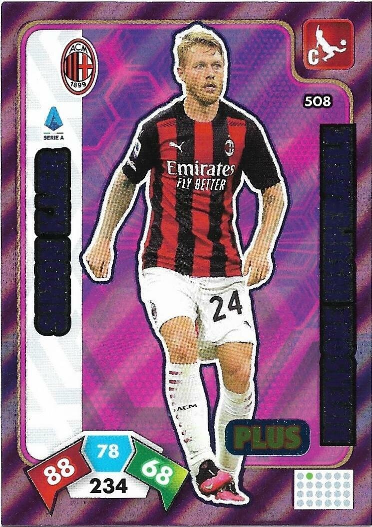 Trading card Adrenalyne 2020-21 - N°508 Simon Kjaer Difensore insuperabile Plus Milan